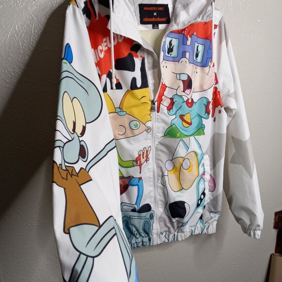 MEMBERS ONLY x NICKELODEON WINDBREAKER JACKET SIZE S - Picture 3 of 7